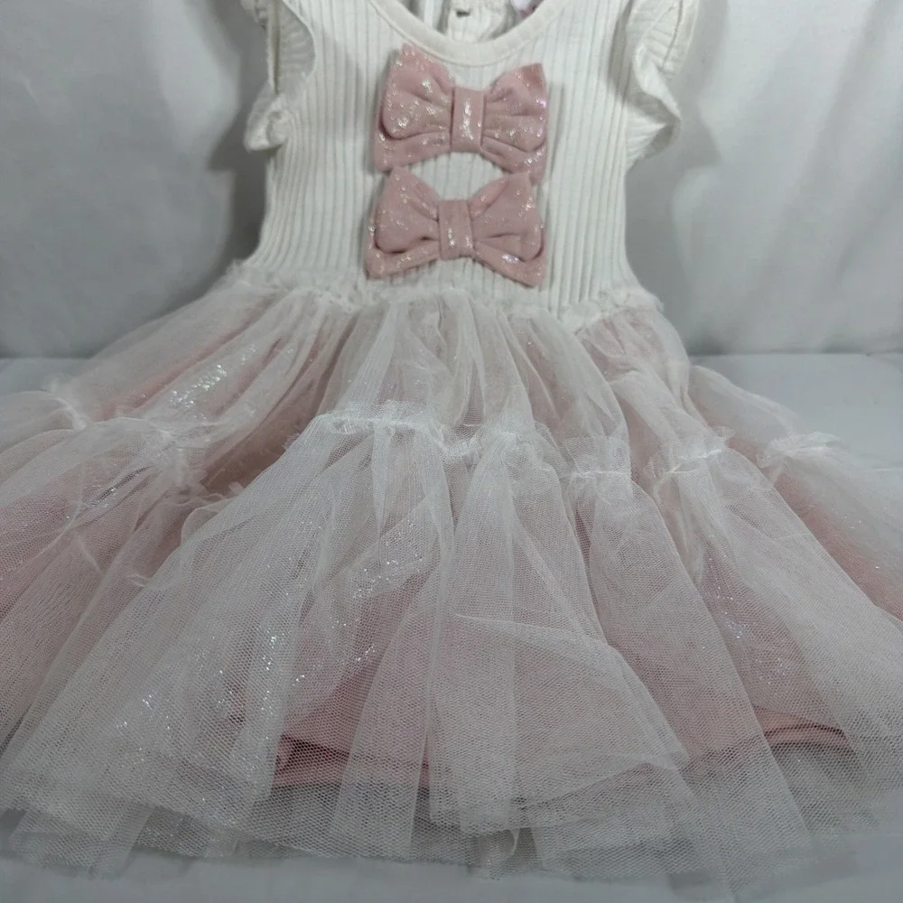 Little Lass‎ Pink Frilly 2T Dress. Lace Tulle And Ruffle.